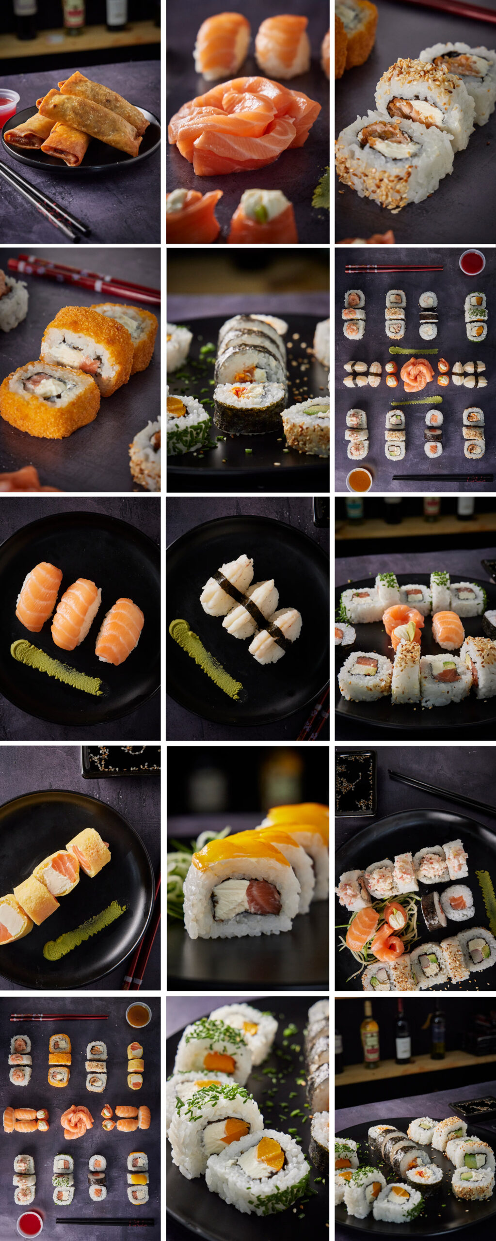 Contenido para Redes Classic Sushi Fotografia gastronomica de sushi contenido para redes OKD Estudio