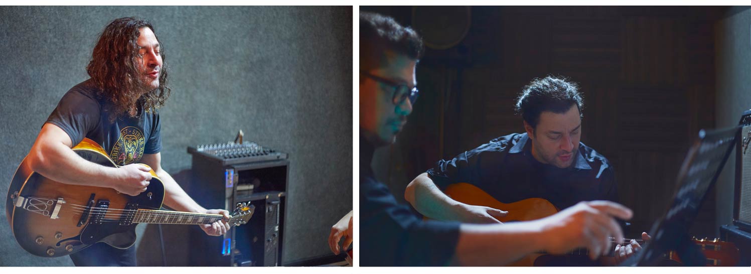 Fotos del detrás de escena de Alaz, componiendo el último tema del disco. Fotos para gráfica del disco, redes y publicitarias